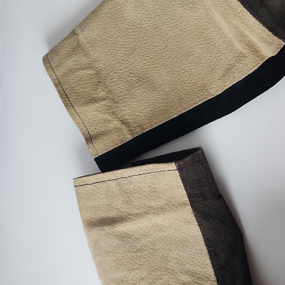 Vintage Karen Arnold Leather Patchwork Zip Up Jacket Size XL - Picture 13 of 14